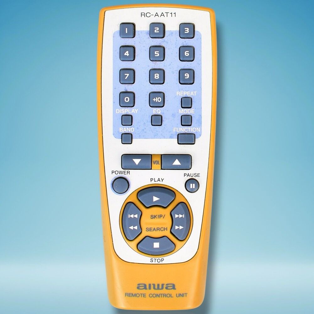 Aiwa RC-AAT11 Remote Control, OEM for CSD-FD82 CSD-TD26 CSD-TD27 CSD-TD28 +